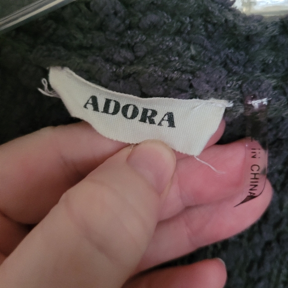 Anthropologie Adora Gray Soft Chamois V Neck Sweater Size Large - Picture 6 of 9